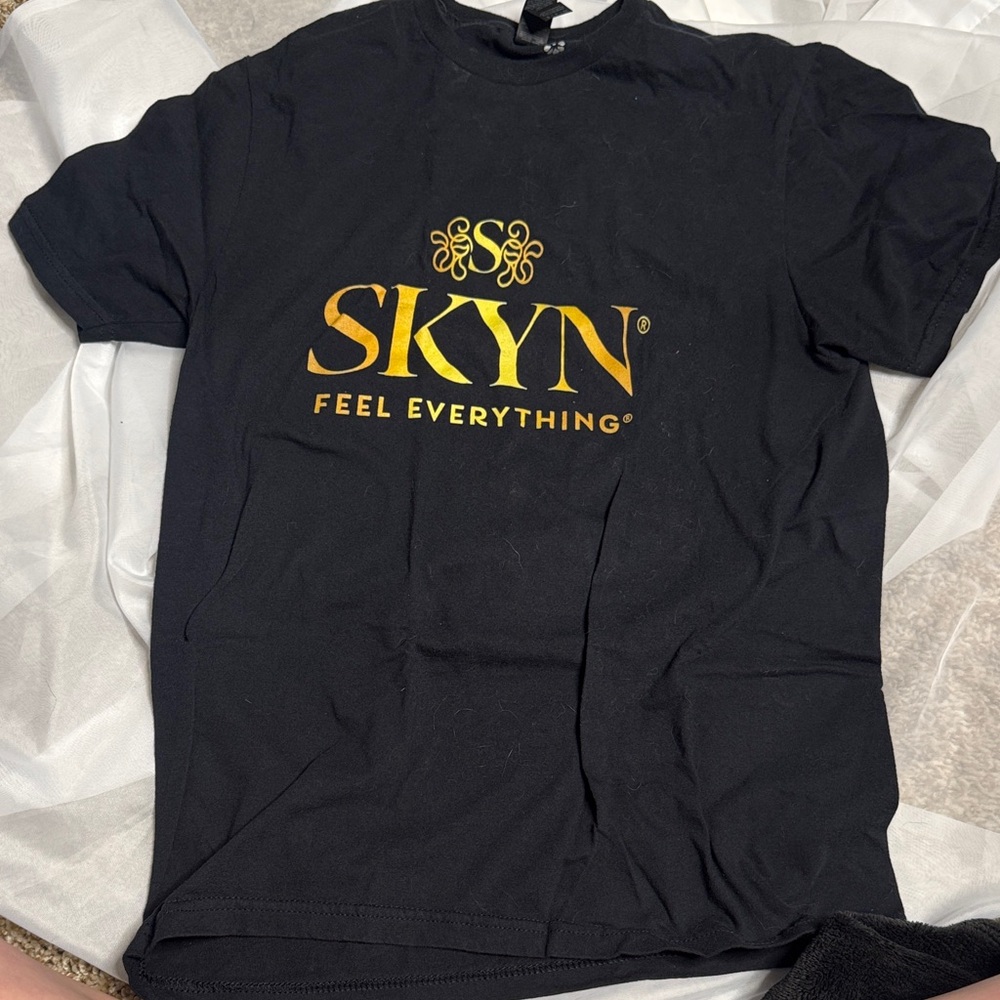 Skyn Black Logo Graphic Tee - Feel Everything